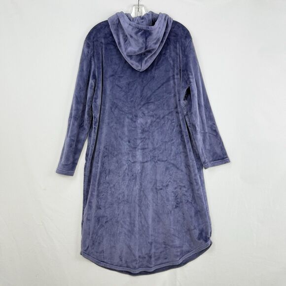 32 Degrees Heat Women's Cozy Plush Hooded Pullover Sleep Lounger -Purple -L / XL - Picture 6 of 16